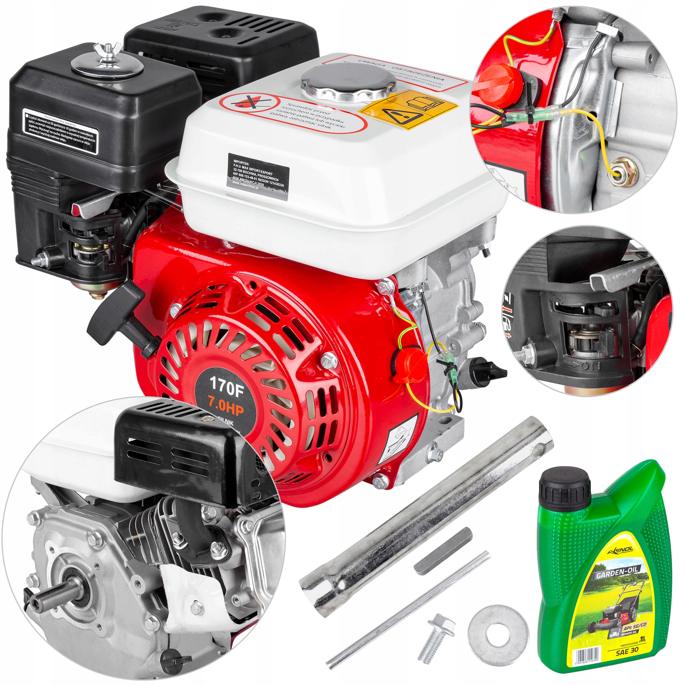 Spaľovací motor Eurocraft 170F 7 kW